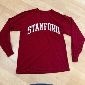 Stanford Russell Athletic Maroon Long Sleeve Tee